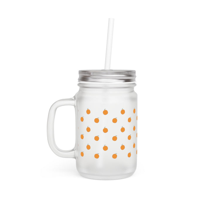 Orange Mason Jar