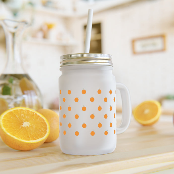 Orange Mason Jar
