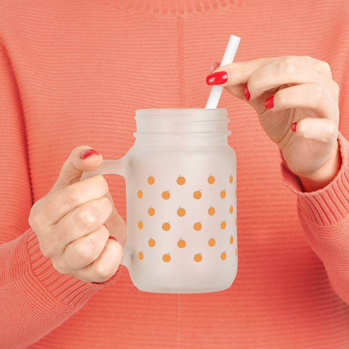 Orange Mason Jar