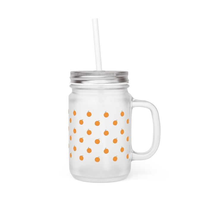 Orange Mason Jar