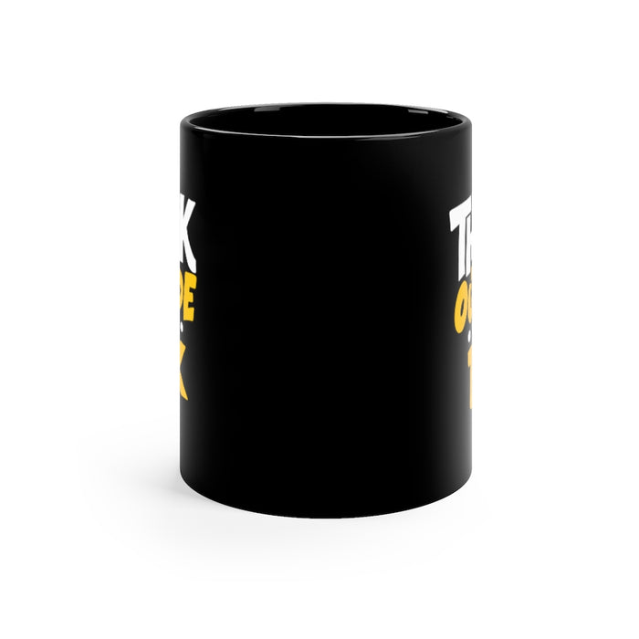 Think Outside The Box 11oz Black Mug